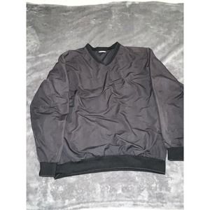 Nike Golf - V Neck Long Sleeve Pullover Windbreaker Jacket - L - Gray